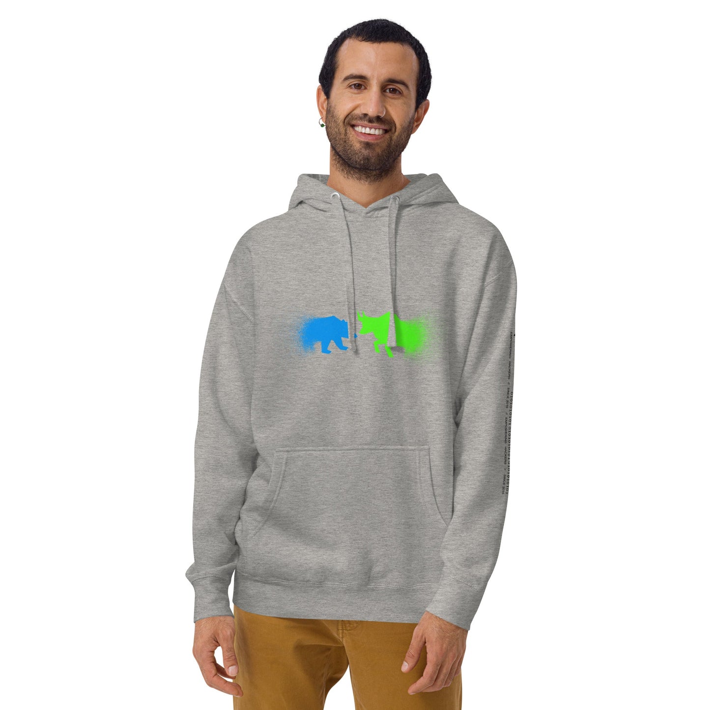 Bearish And Bullish (DB) in Light color - Unisex Hoodie by DarkByteGear