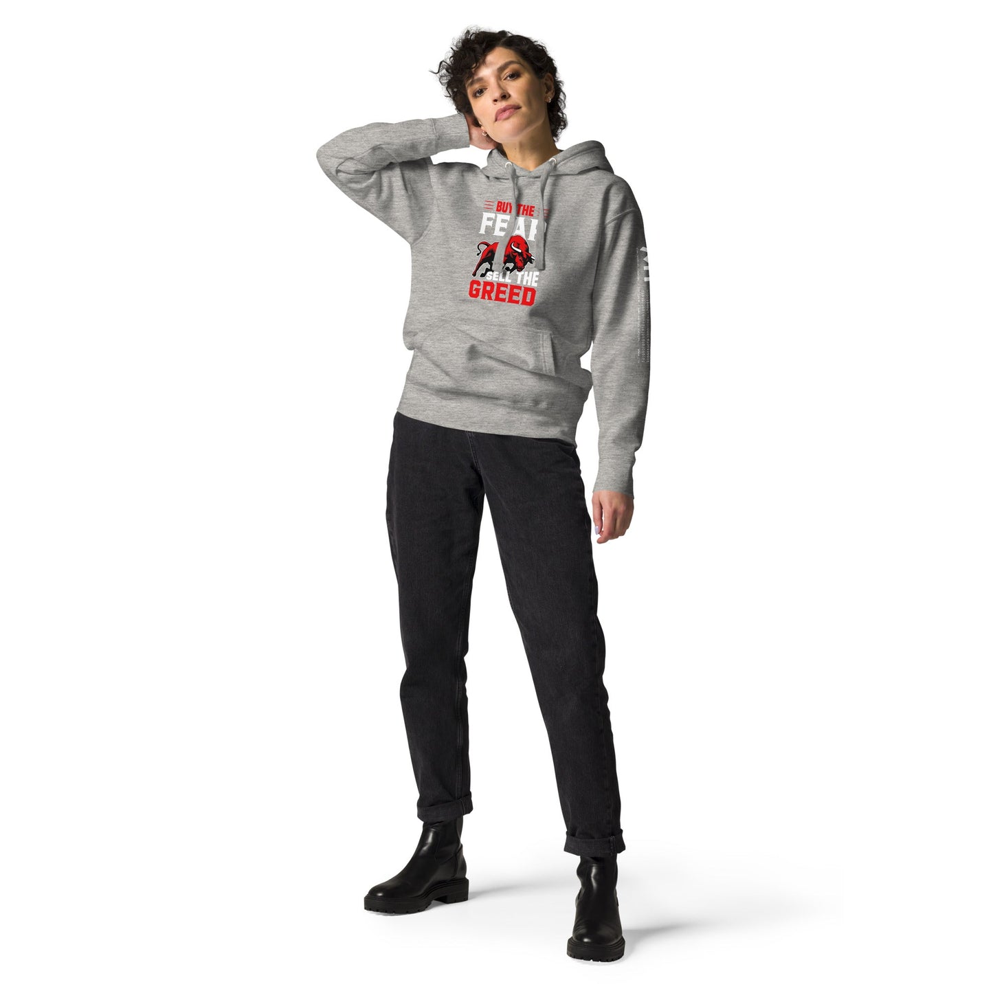 Buy the Fear; Sell the Greed V1 - Unisex Hoodie by DarkByteGear