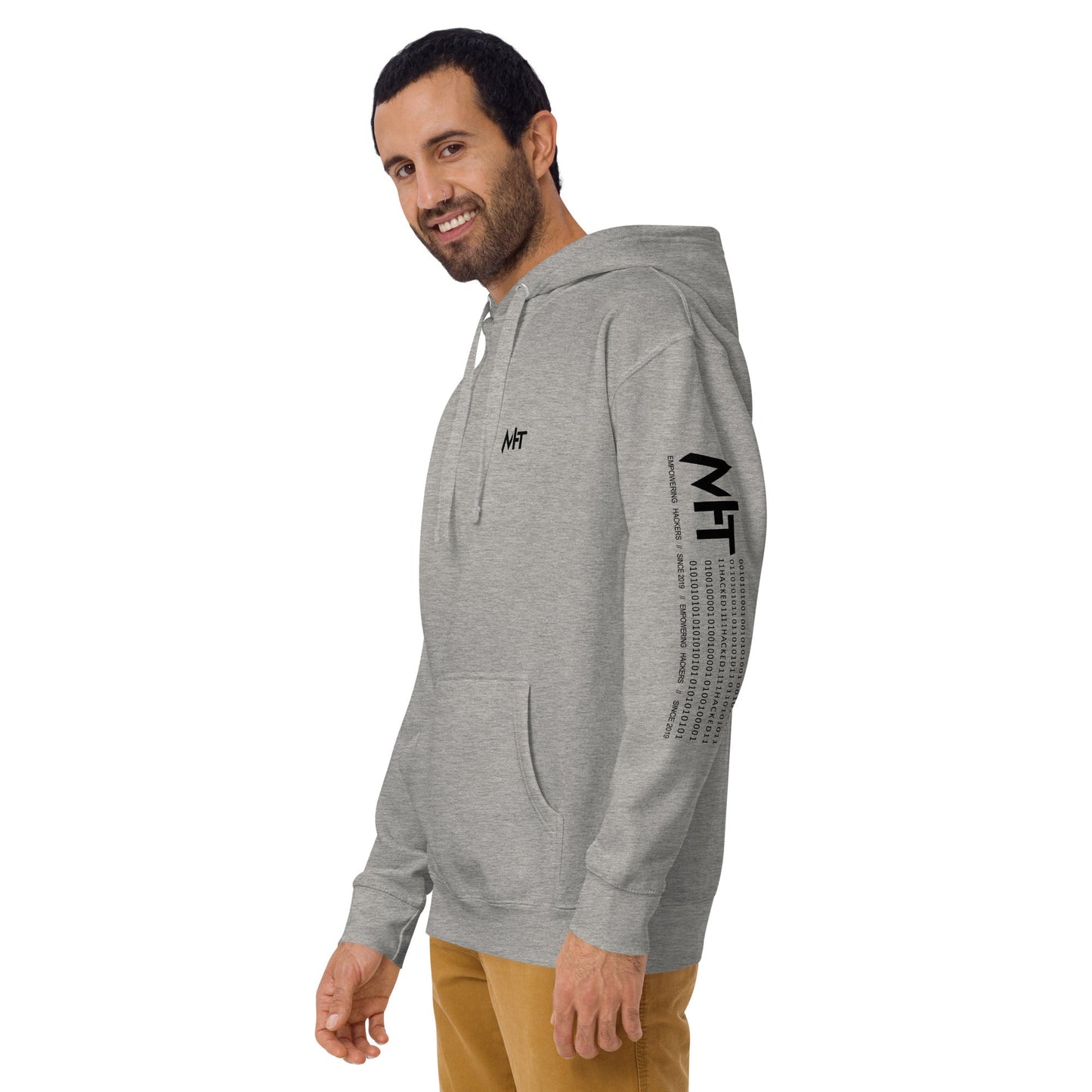 Who's the New Kid, Hacker, Developer, Gamer, Crypto King V1 - Unisex Hoodie Personalized QR Code by DarkByteGear
