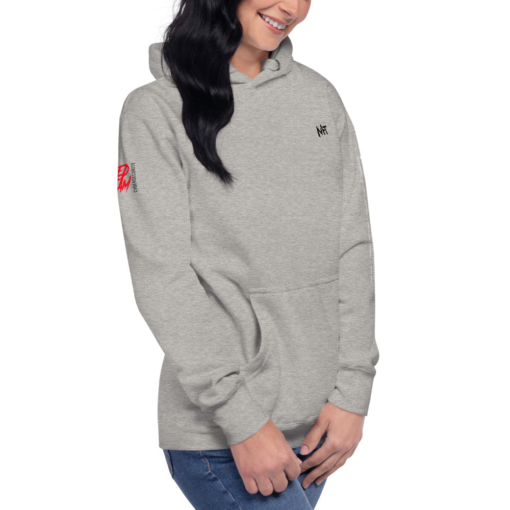 Cyber Security Red Team V10 - Unisex Hoodie (back print) by DarkByteGear