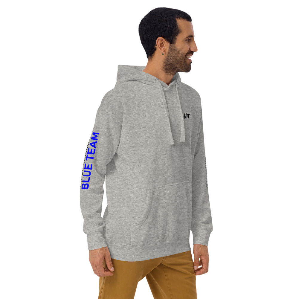 Cyber Security Blue team V4 - Unisex Hoodie (back print) by DarkByteGear