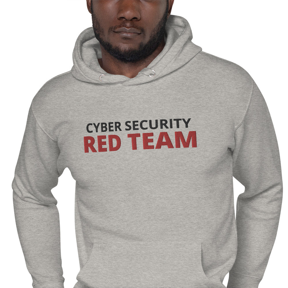 Cyber Security Red team - Unisex Hoodie (large embroidery) by DarkByteGear
