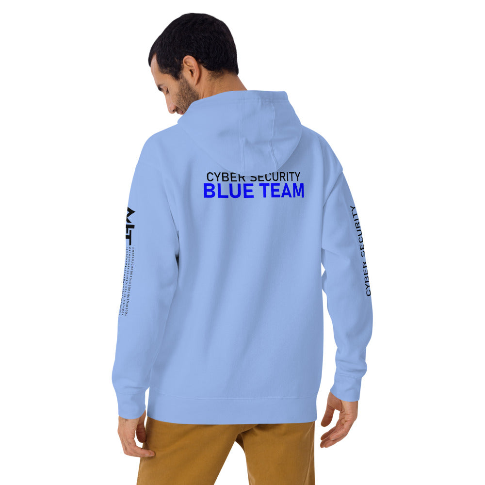 Cyber Security Blue team V4 - Unisex Hoodie (back print) by DarkByteGear
