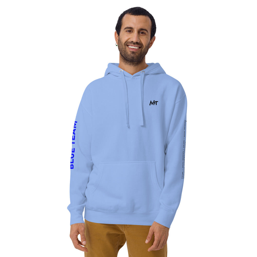Cyber Security Blue team V4 - Unisex Hoodie (back print) by DarkByteGear