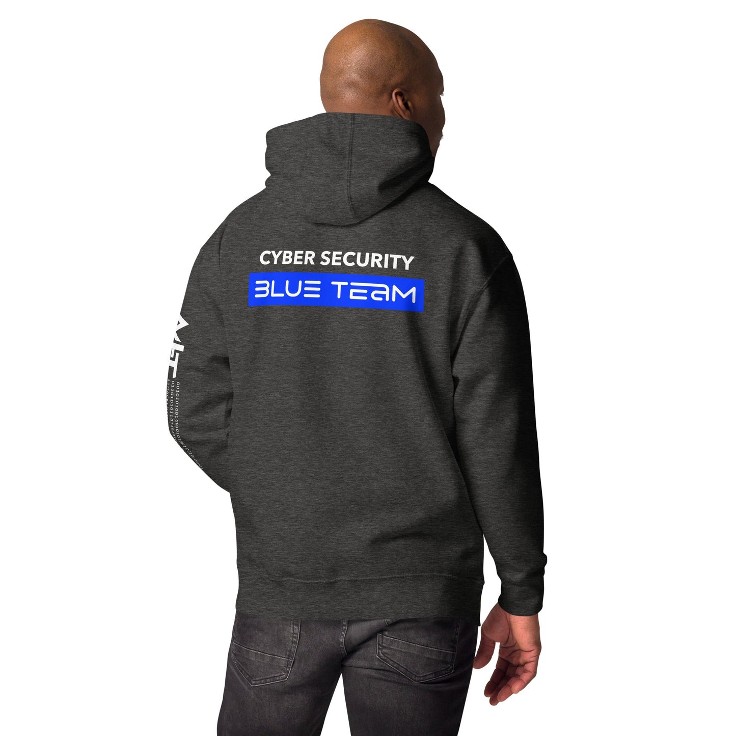 Cyber Security Blue Team V8 - Unisex Hoodie ( Back Print ) by DarkByteGear