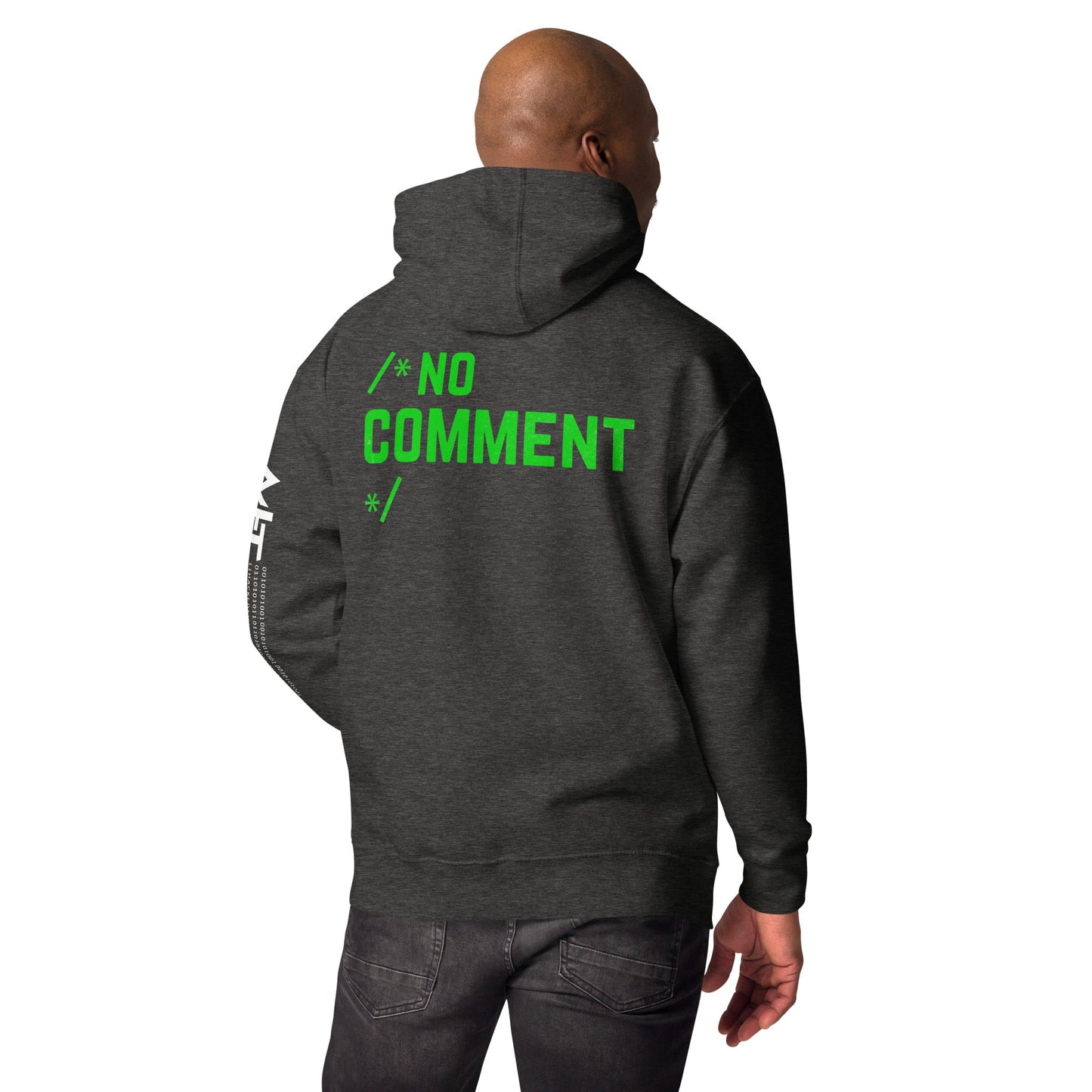 /*No Comment*/ Unisex Hoodie ( Back Print ) by DarkByteGear