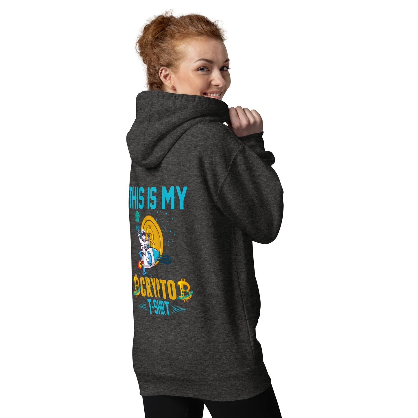 This is my Crypto T-shirt with Turtle Ninja and Missile - Unisex Hoodie ( Back Print ) by DarkByteGear