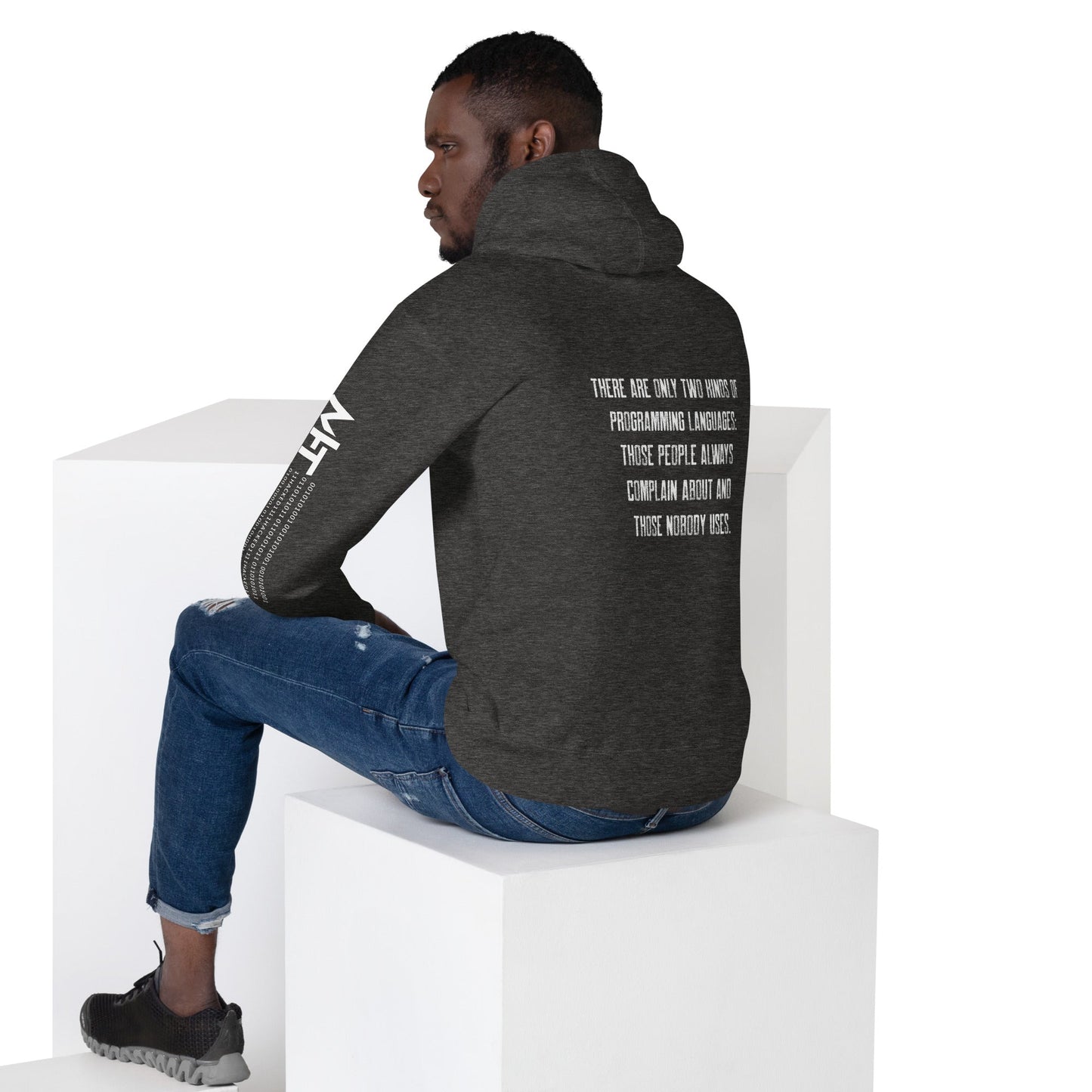 There are only two kinds of programming languages those people always complain about and those nobody uses V1 - Unisex Hoodie by DarkByteGear