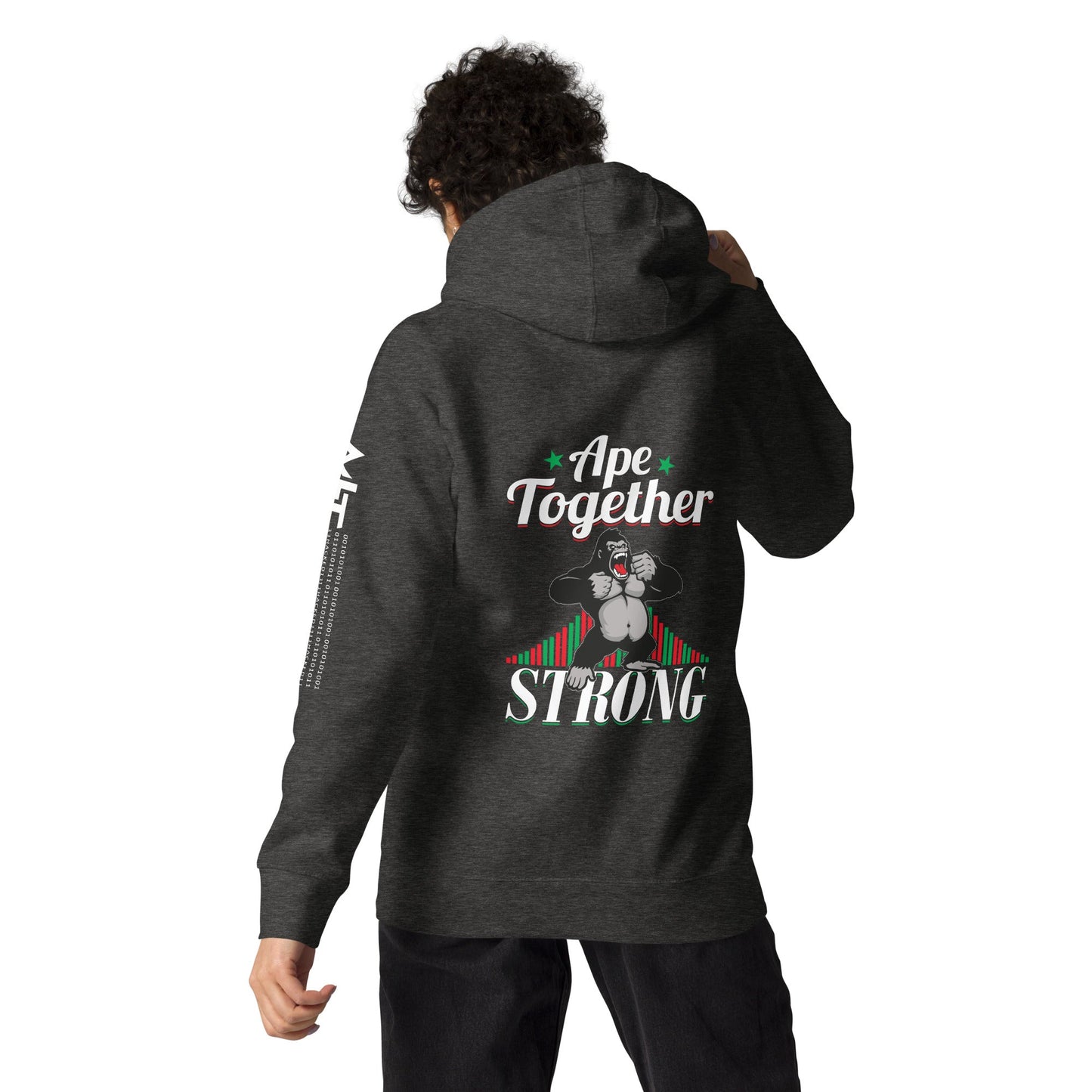 Ape together strong - Unisex Hoodie ( Back Print ) by DarkByteGear