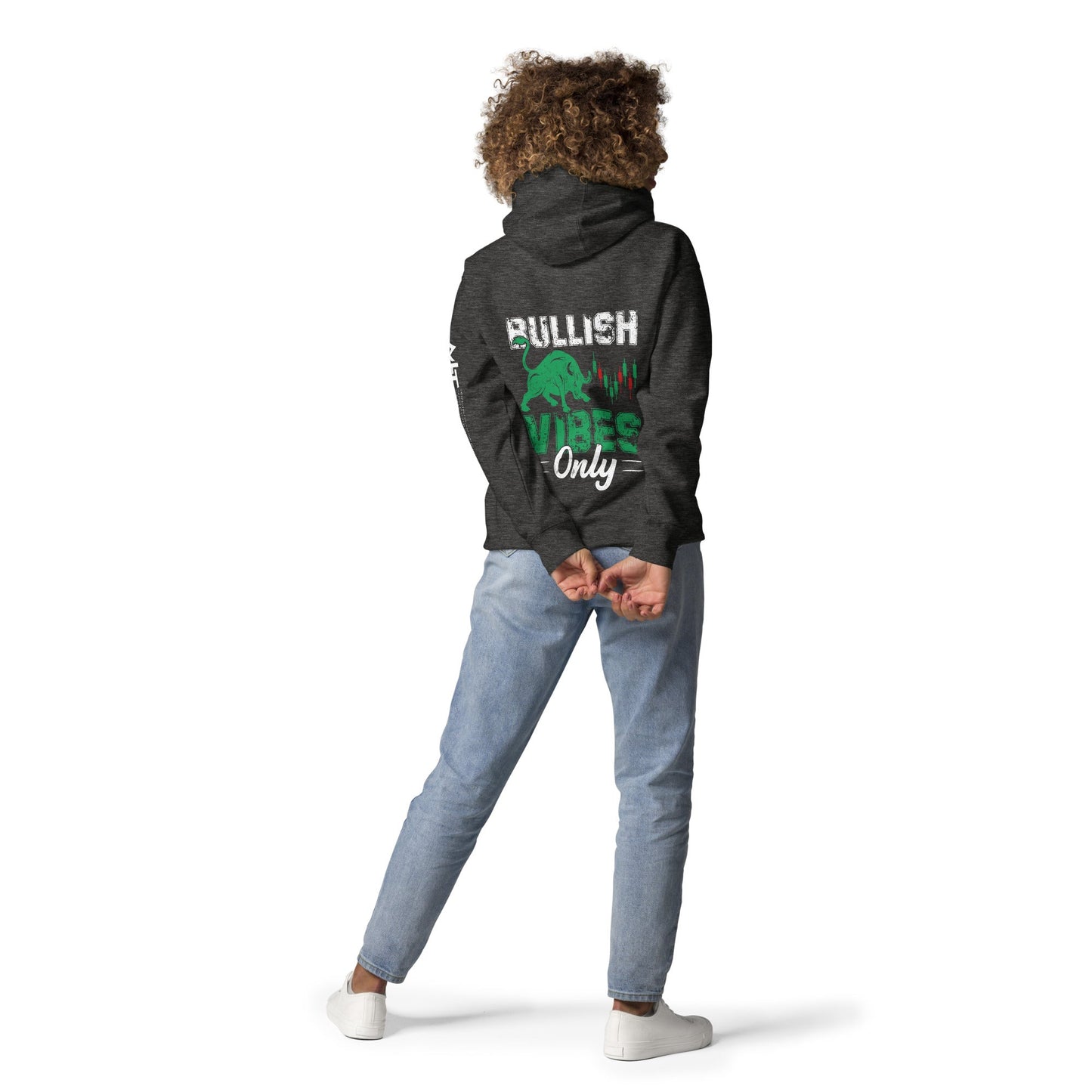 Bullish Vibes Only - Unisex Hoodie ( Back Print ) by DarkByteGear