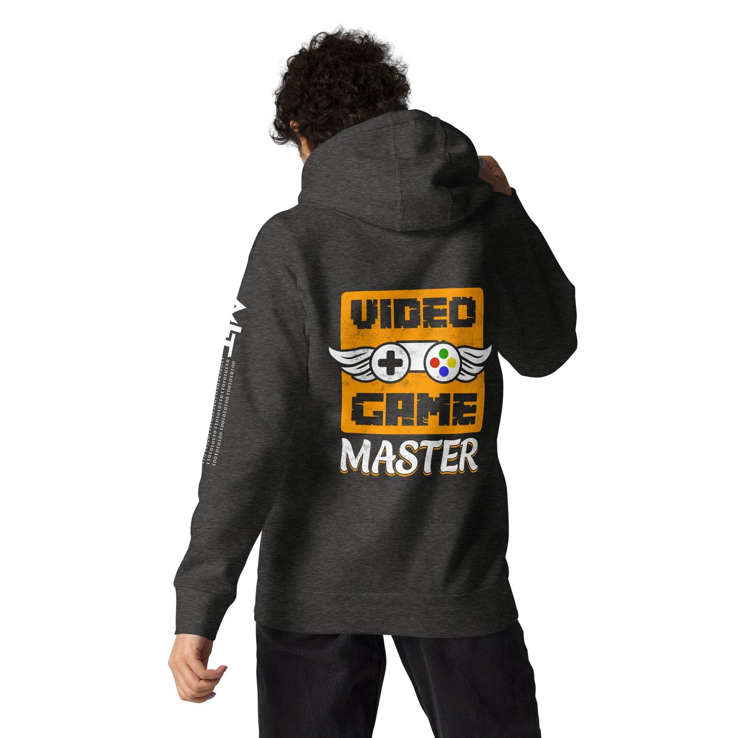 VIDEO GAME MASTER (MAHFUZ) - Unisex Hoodie ( Back Print ) by DarkByteGear