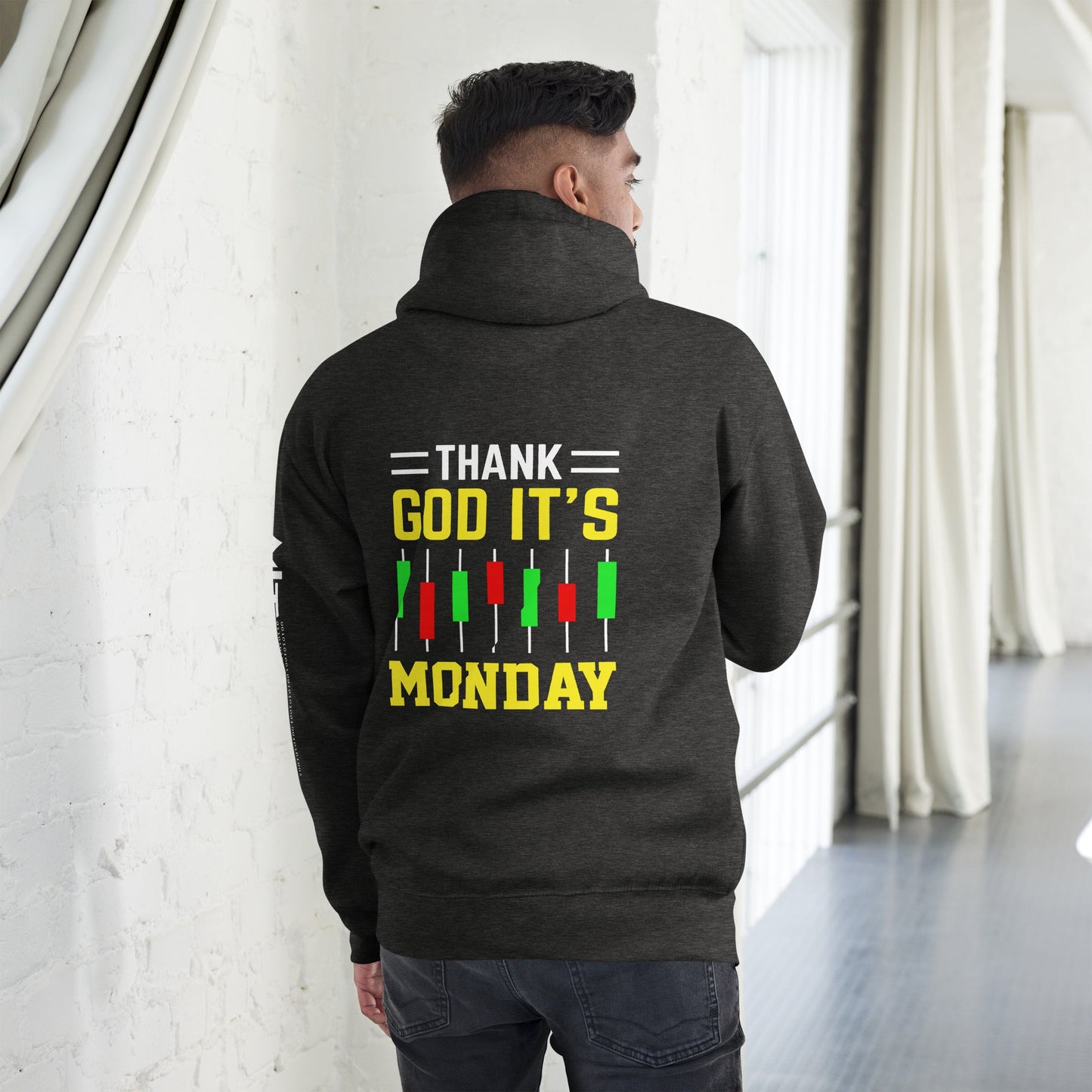 Thank God! It's Monday - Unisex Hoodie ( Back Print ) by DarkByteGear