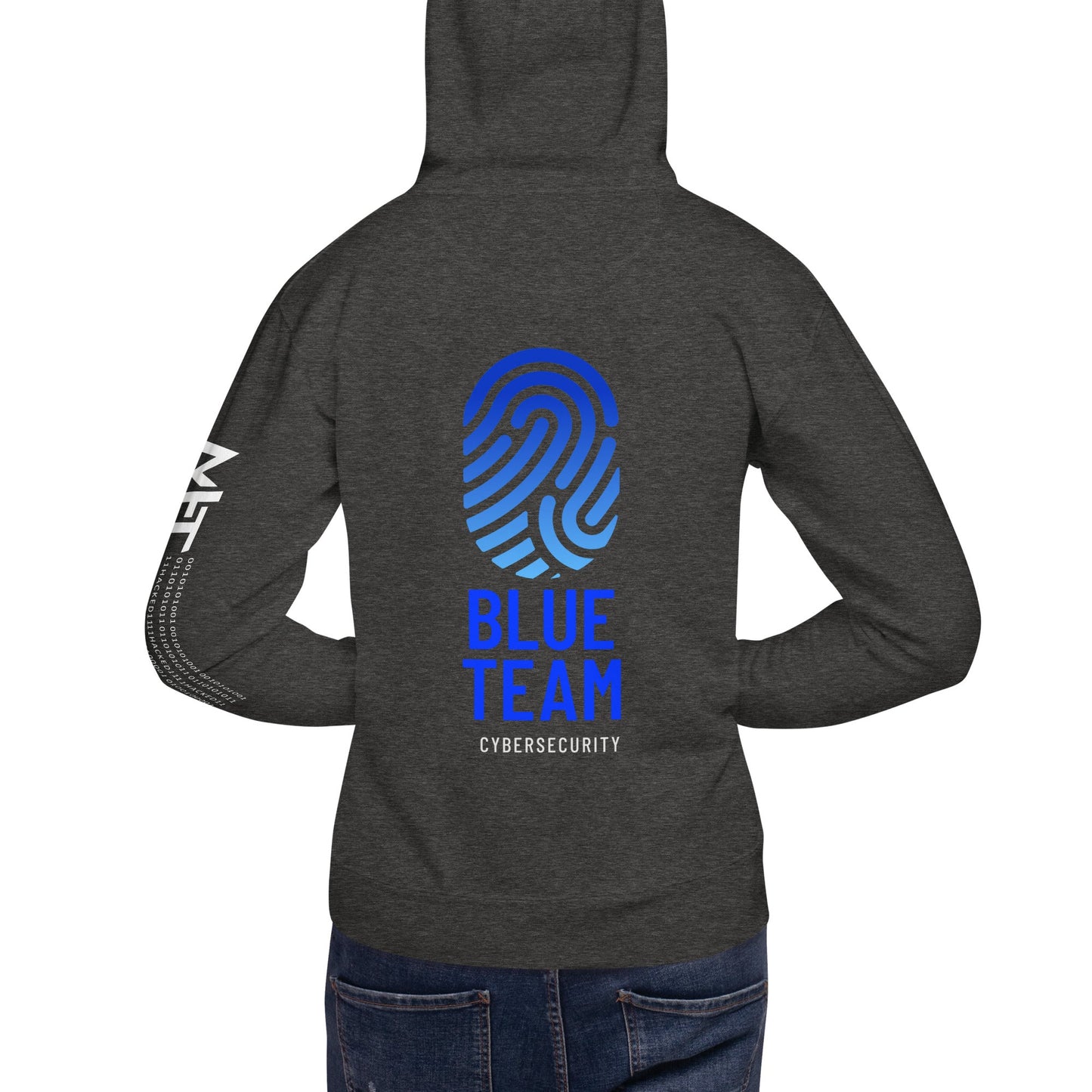 Cyber Security Blue Team v2 - Unisex Hoodie ( Back Print ) by DarkByteGear