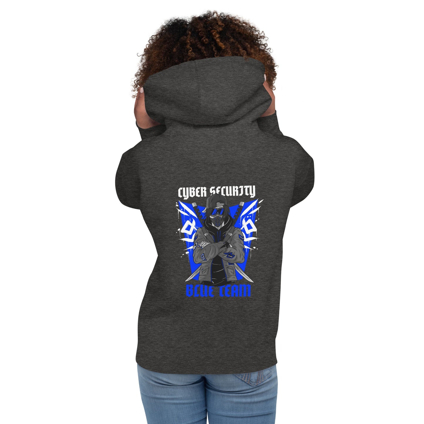 Cyber Security Blue Team V3 - Unisex Hoodie ( Back Print ) by DarkByteGear
