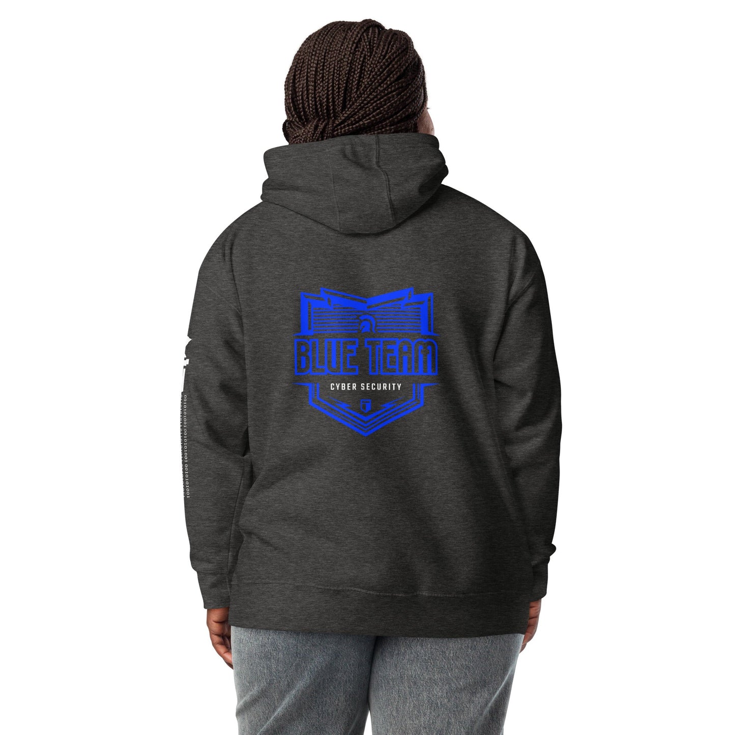 Cyber Security Blue Team 16 - Unisex Hoodie ( Back Print ) by DarkByteGear