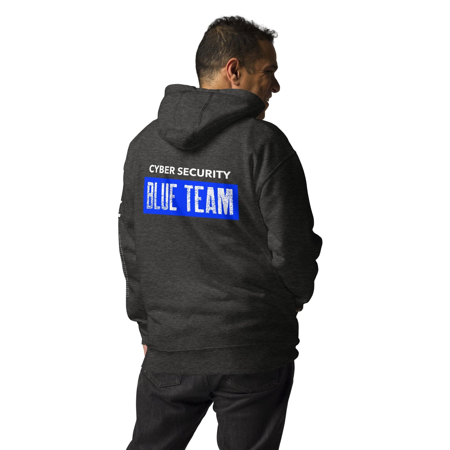 Cyber Security Blue Team V5 - Unisex Hoodie ( Back Print ) by DarkByteGear