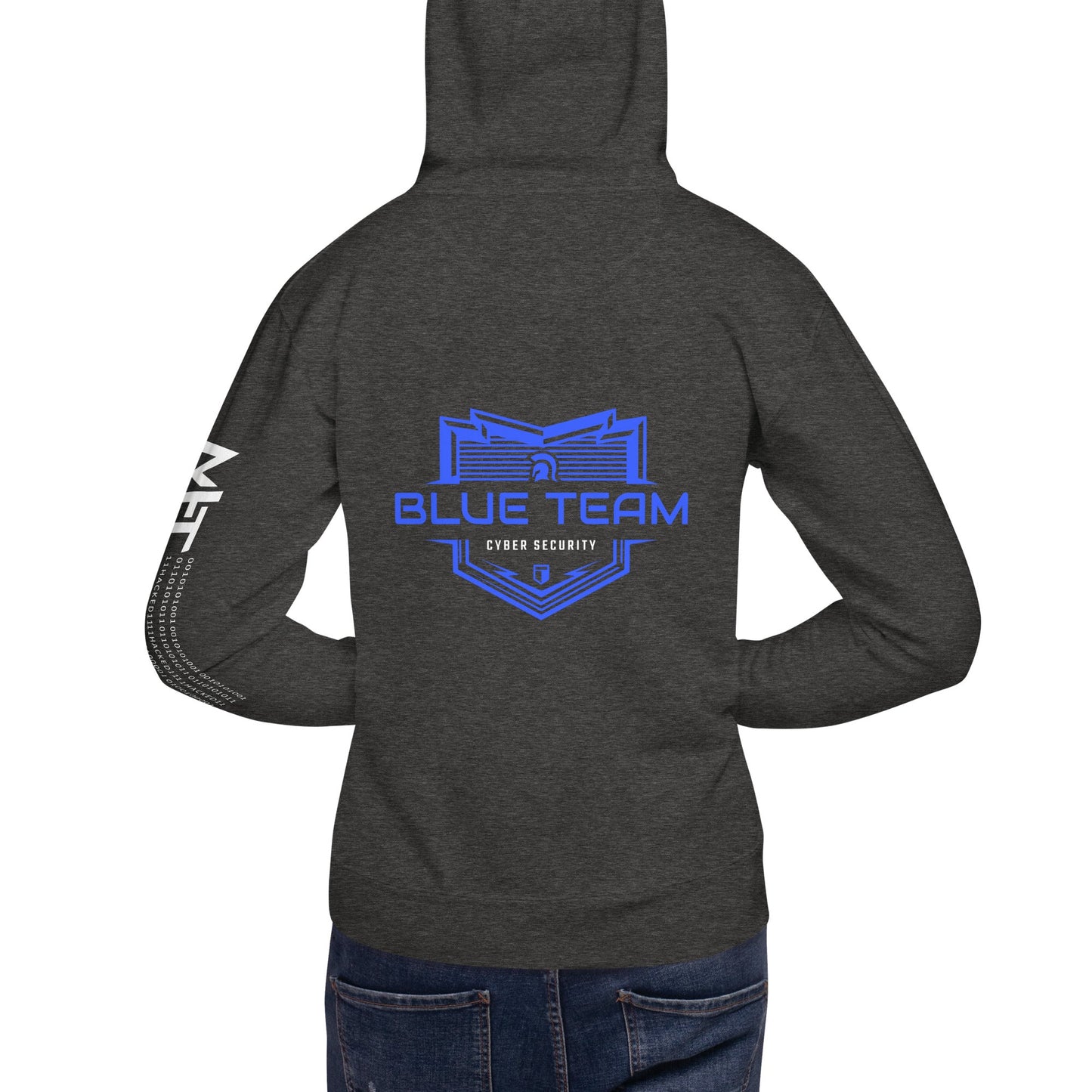 Cyber Security Blue Team V17 - Unisex Hoodie ( Back Print ) by DarkByteGear