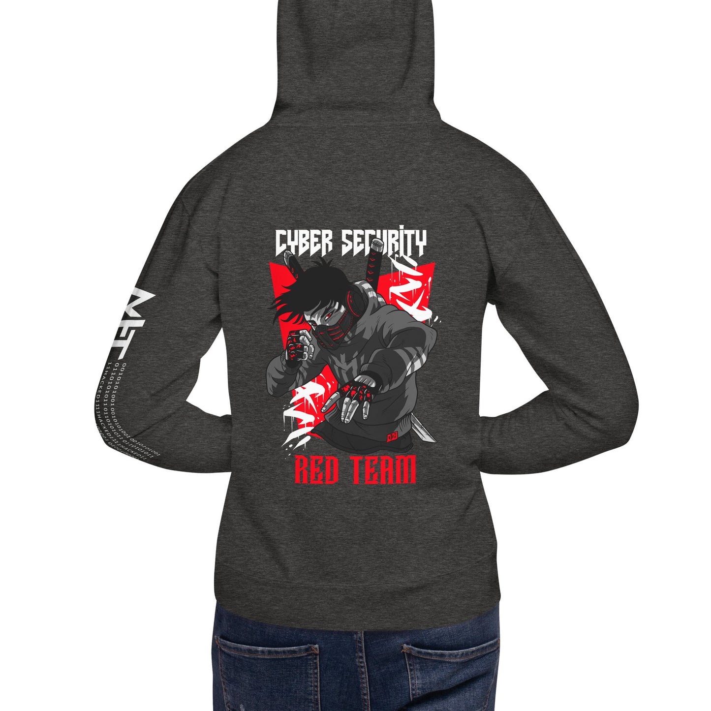 Cyber Security Red Team V3 - Unisex Hoodie ( Back Print ) by DarkByteGear