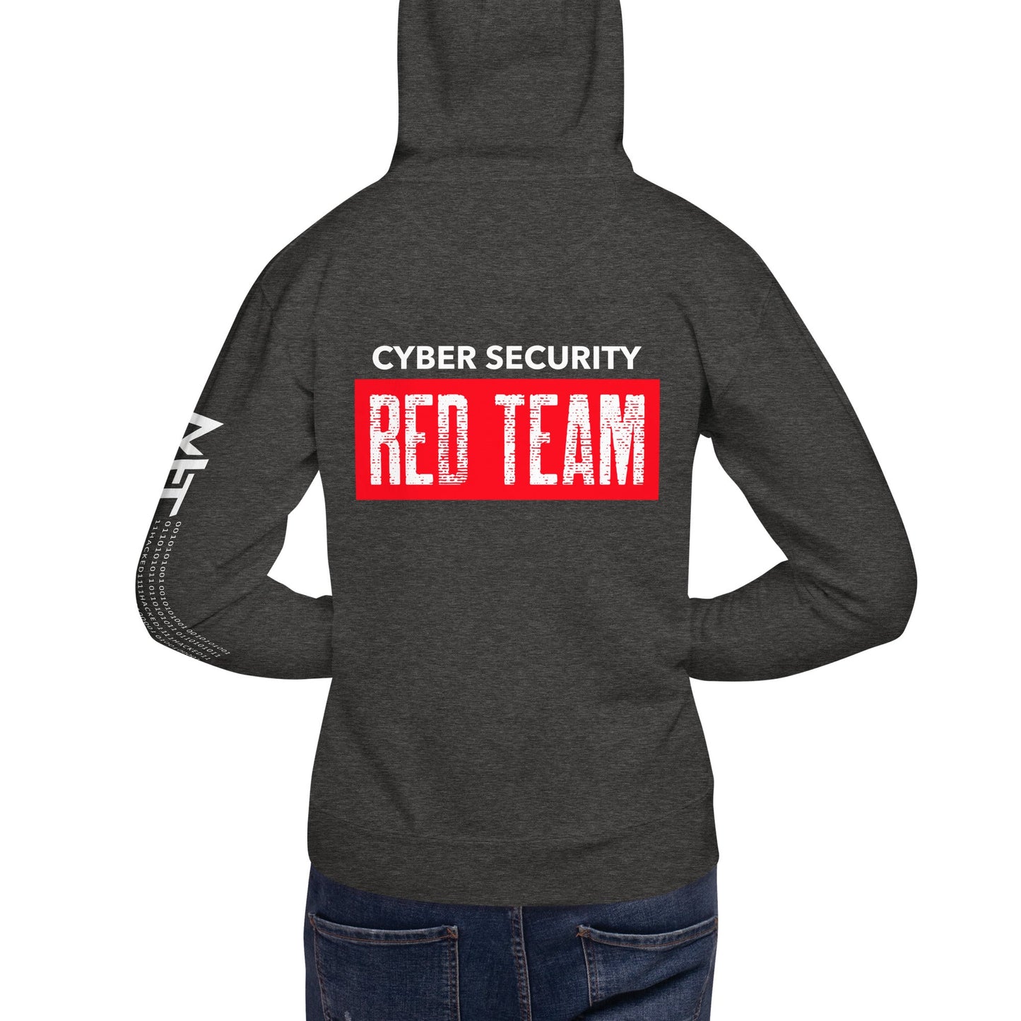 Cyber Security Red Team V1 - Unisex Hoodie ( Back Print ) by DarkByteGear