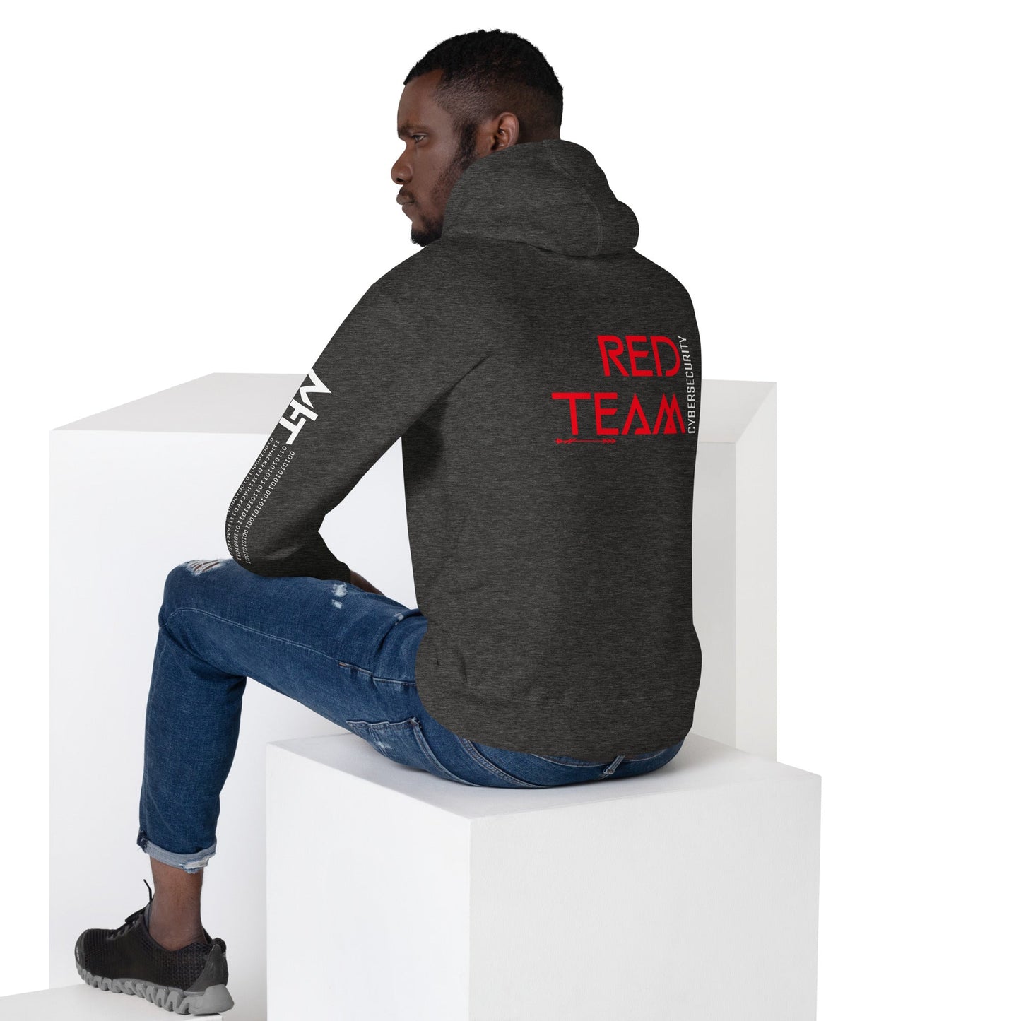 Cyber Security Red Team V4 - Unisex Hoodie ( Back Print ) by DarkByteGear