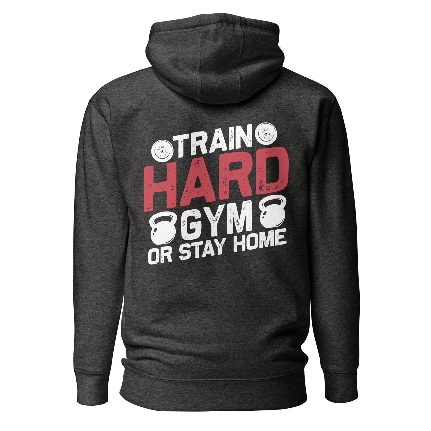 Train Hard - Unisex Hoodie (back print) by DarkByteGear