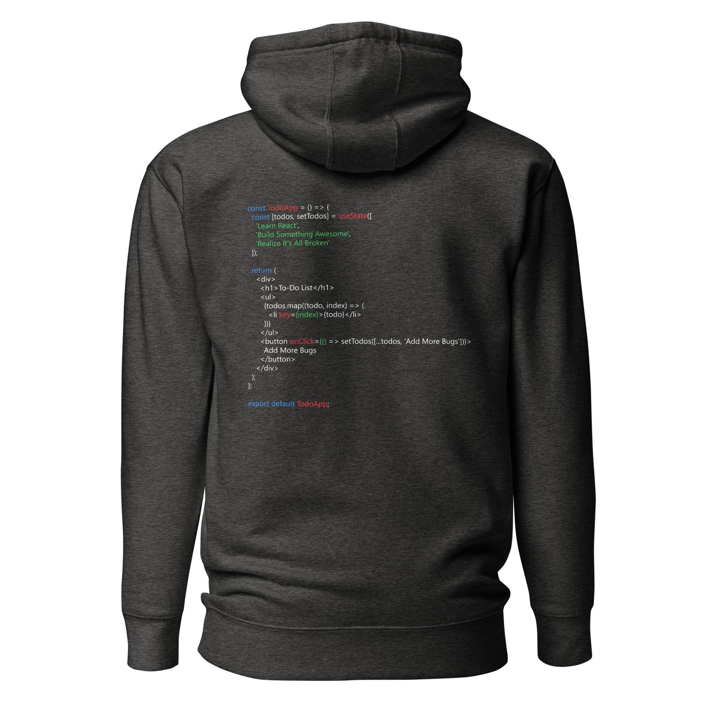 The Classic To-Do List - Unisex Hoodie (back print) by DarkByteGear