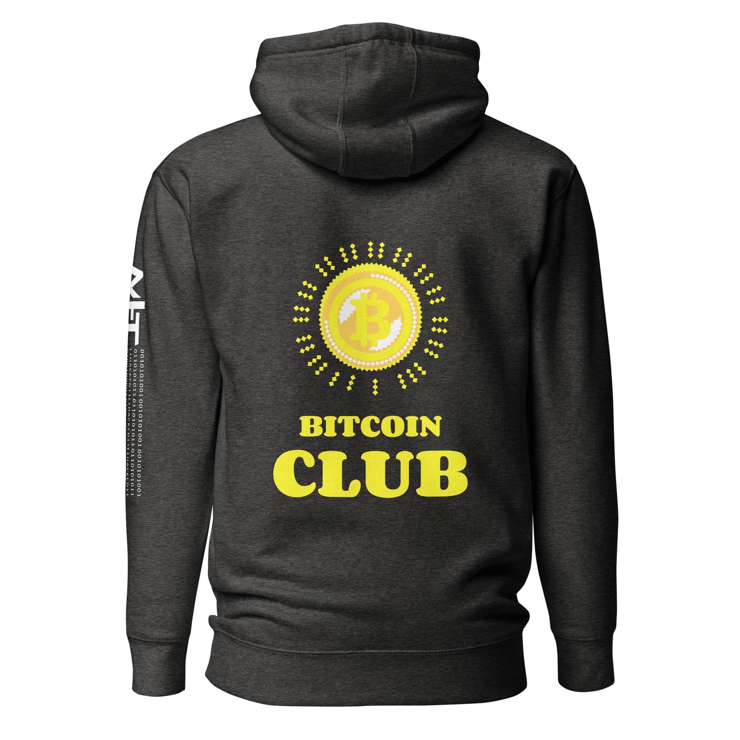 BITCOIN CLUB - Unisex Hoodie ( Back Print ) by DarkByteGear