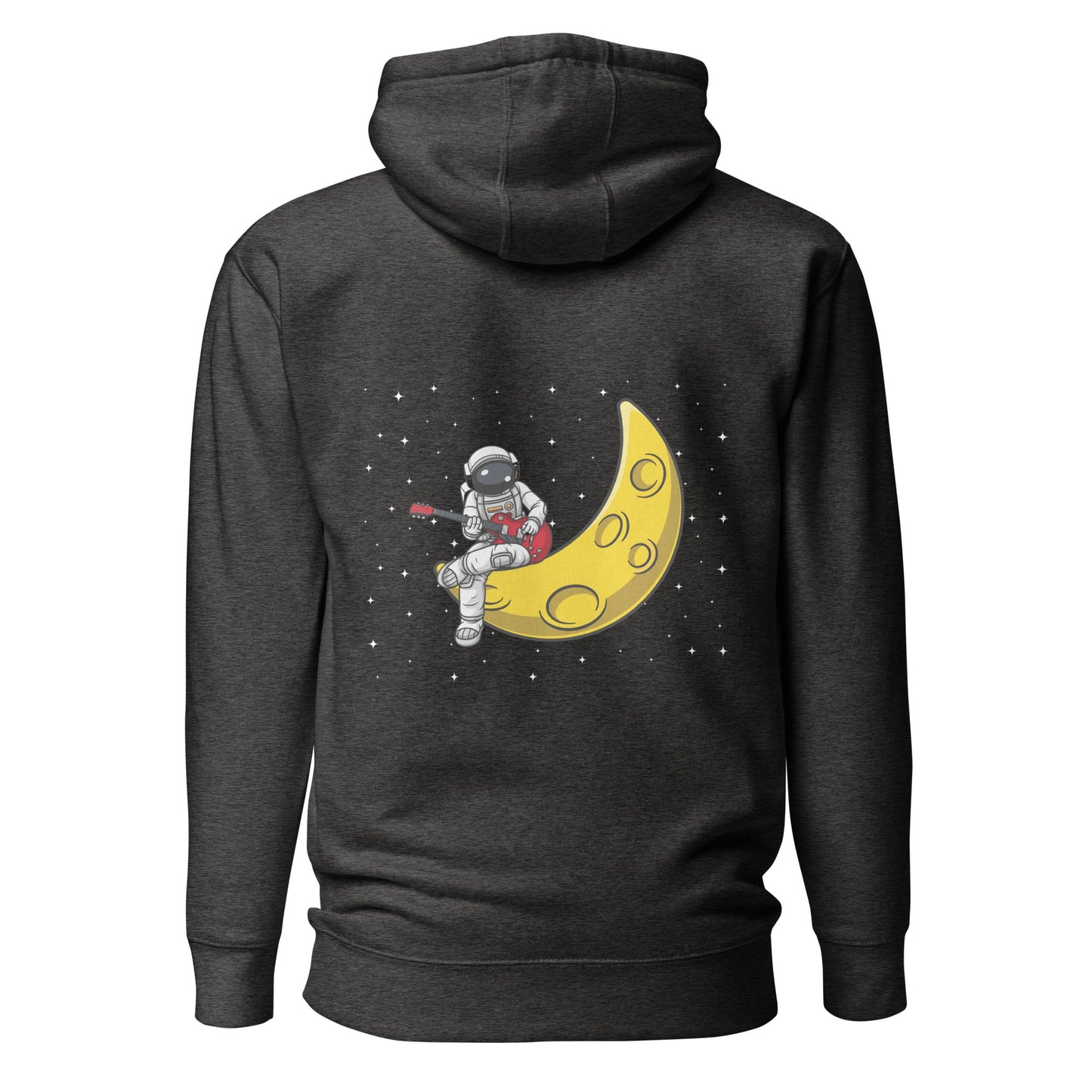 Astronaut Playing - Unisex Hoodie ( Back Print ) by DarkByteGear