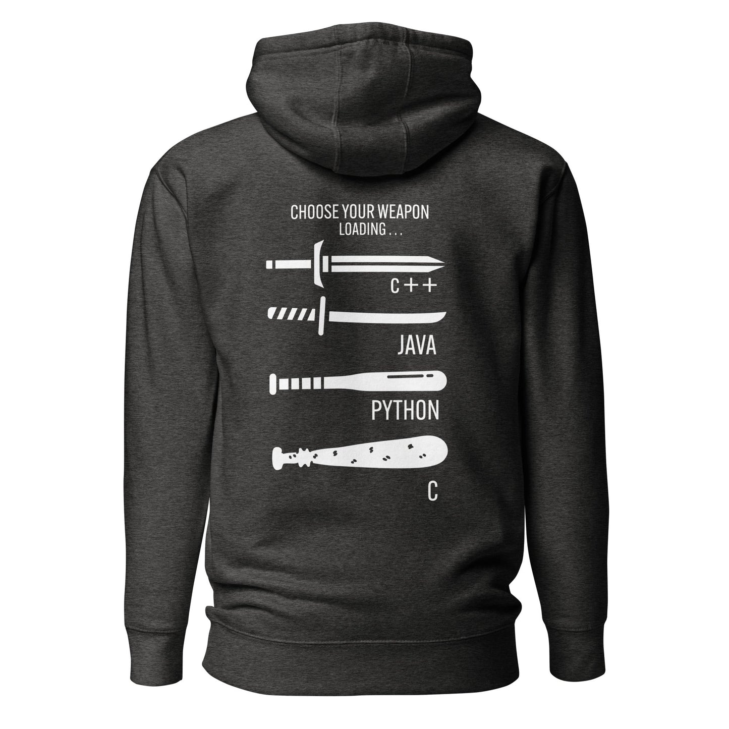 Choose your weapon v1 - Unisex Hoodie (back print) by DarkByteGear