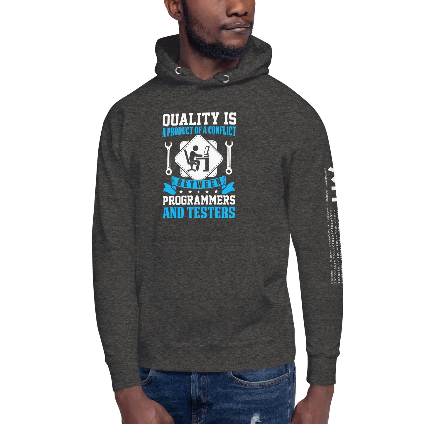 Quality is a Product of a conflict - Unisex Hoodie by DarkByteGear