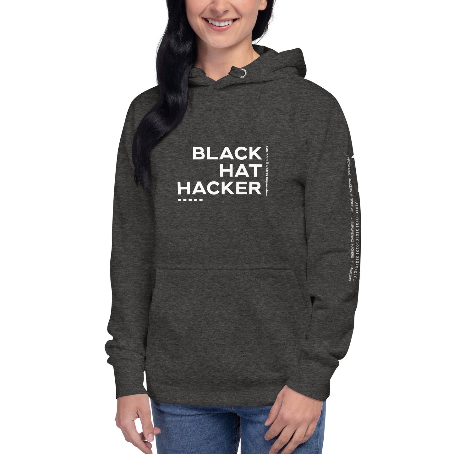 Black Hat Hacker V12 Unisex Hoodie by DarkByteGear