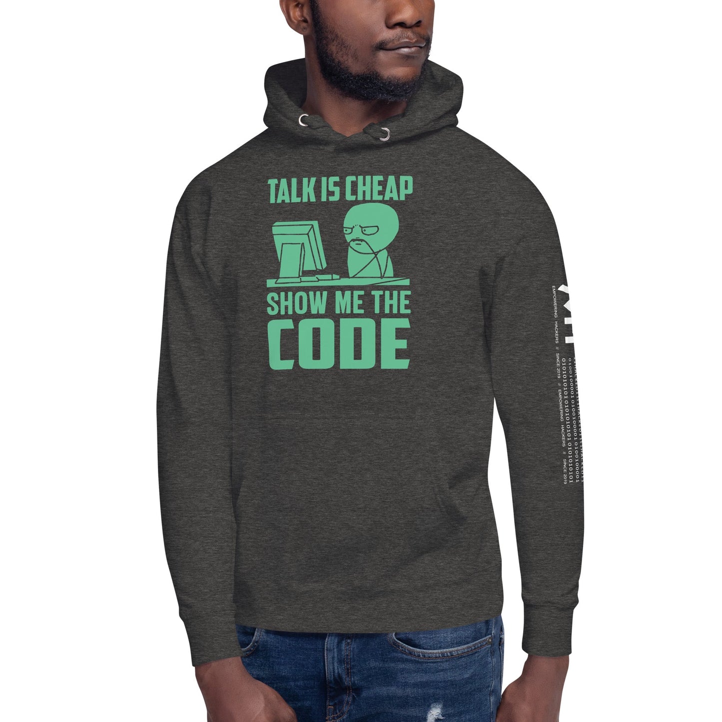 Talk is Cheap, Show me the Code V1 - Unisex Hoodie by DarkByteGear