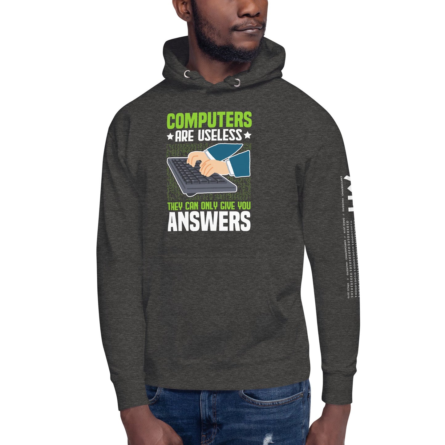 Computer are Useless, they only Give you Answers Unisex Hoodie by DarkByteGear