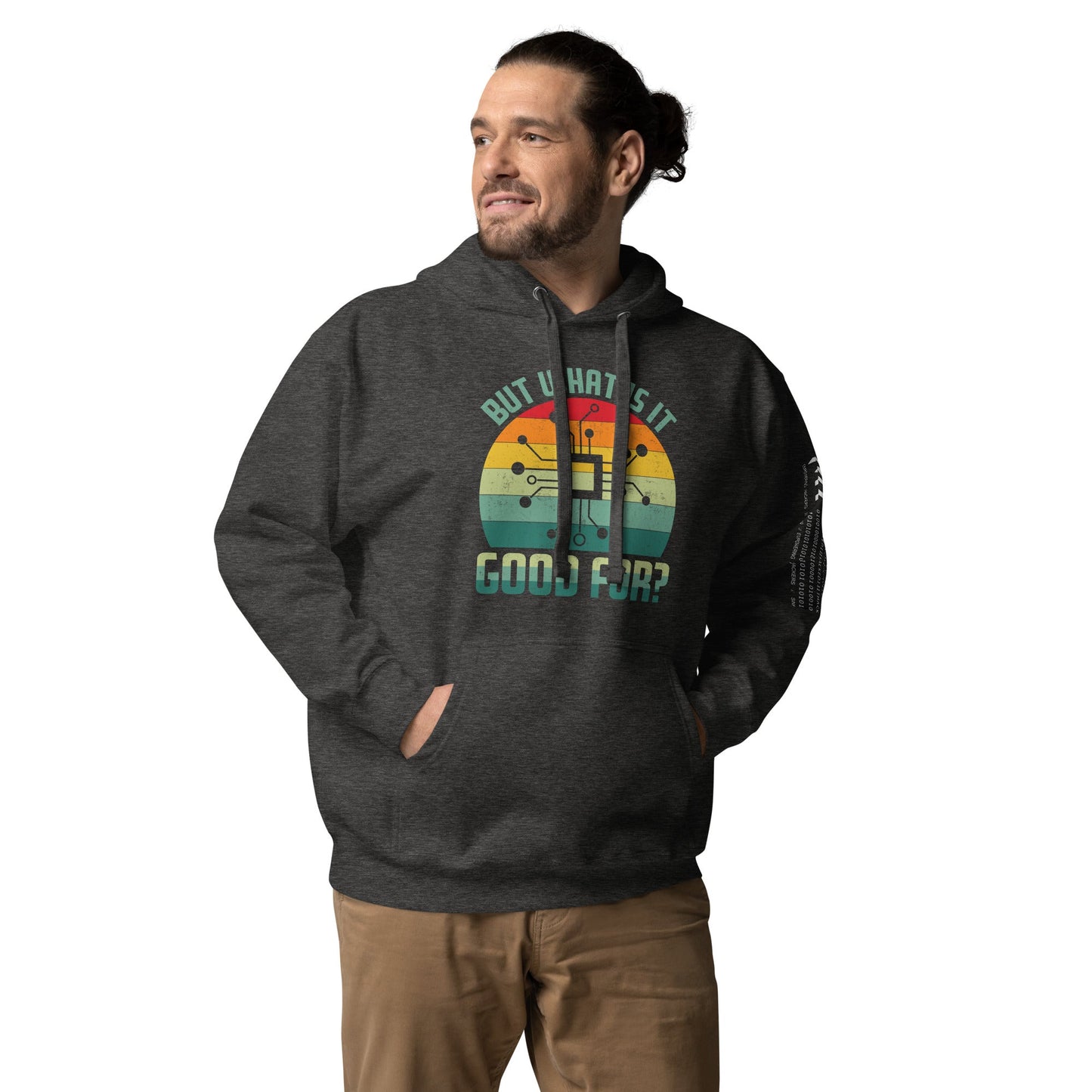 But What is it Good for? Unisex Hoodie by DarkByteGear