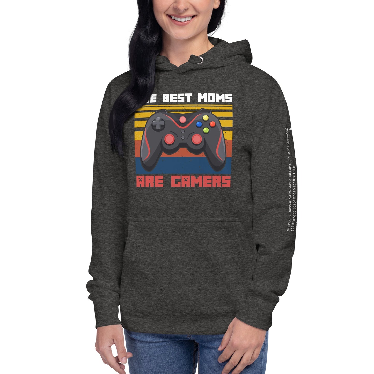 The best Moms are Gamers Unisex Hoodie by DarkByteGear