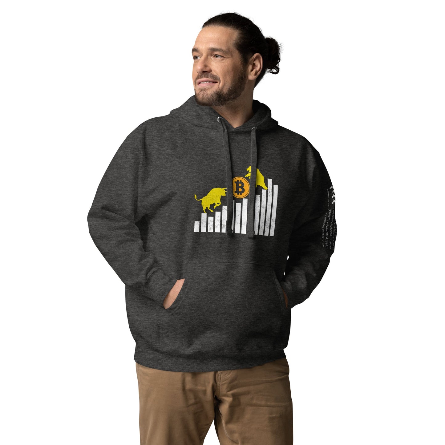 Bull Bear Bitcoin Statistic - Unisex Hoodie by DarkByteGear