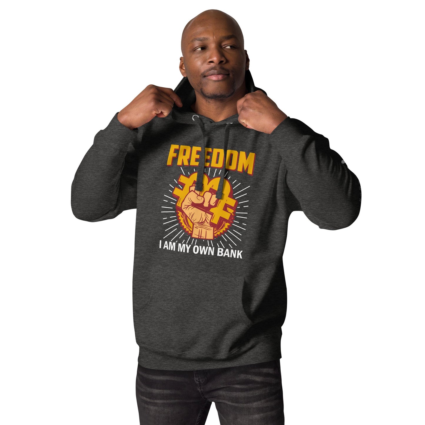 Bitcoin Freedom; I am my Own Bank - Unisex Hoodie by DarkByteGear