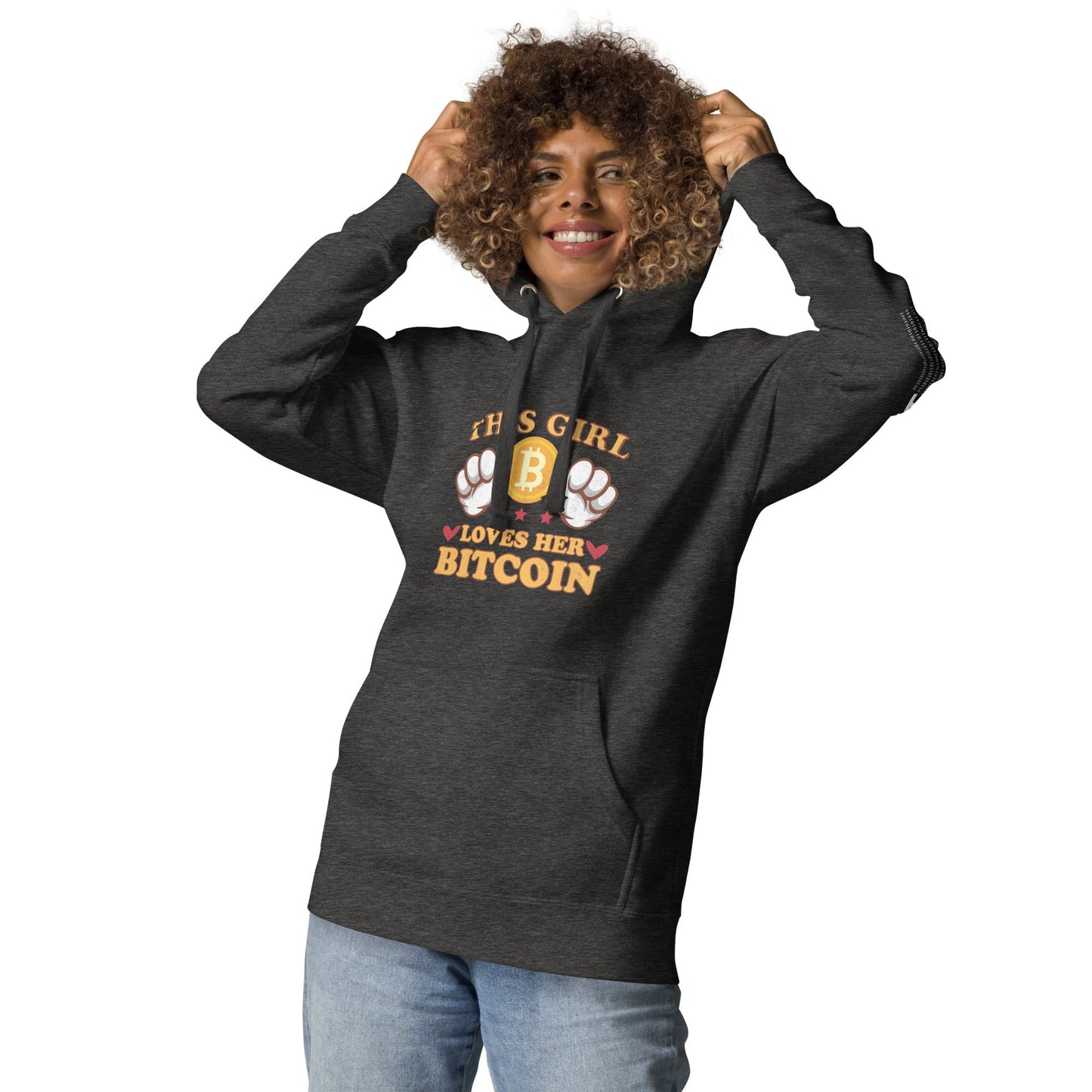 This girl Loves her Bitcoin - Unisex Hoodie by DarkByteGear