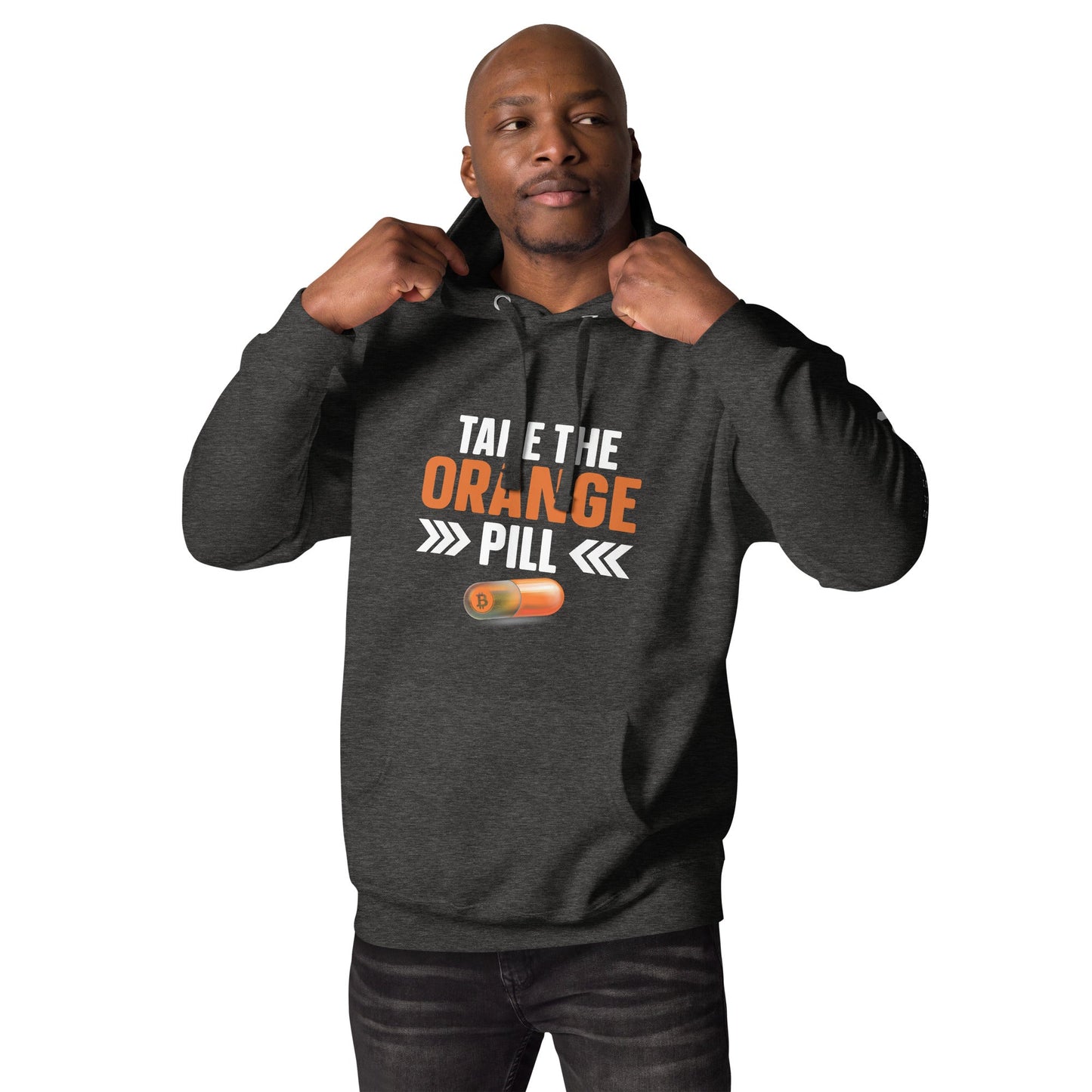 Take the Orange Pill Unisex Hoodie by DarkByteGear