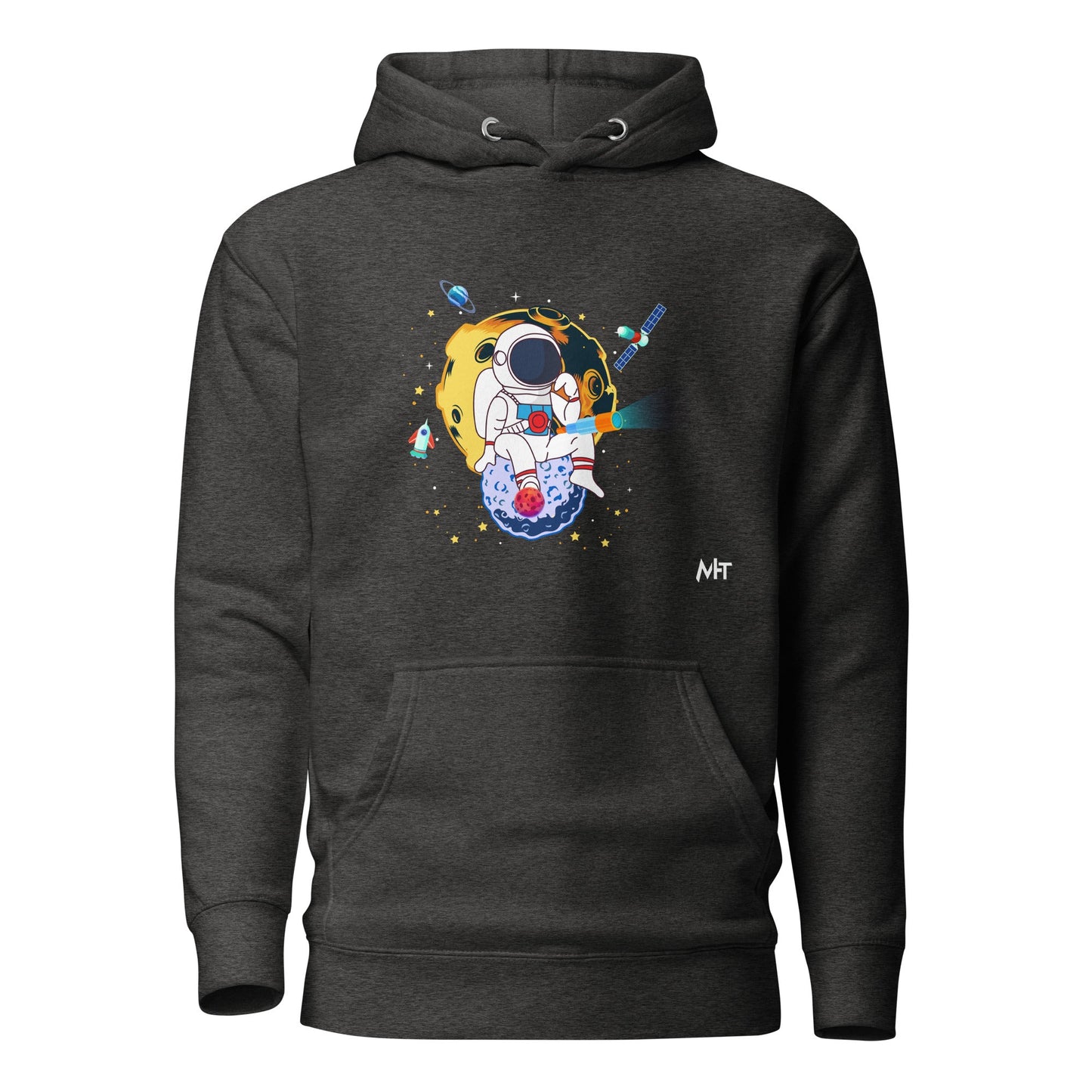Astranaut catching stars - Unisex Hoodie by DarkByteGear