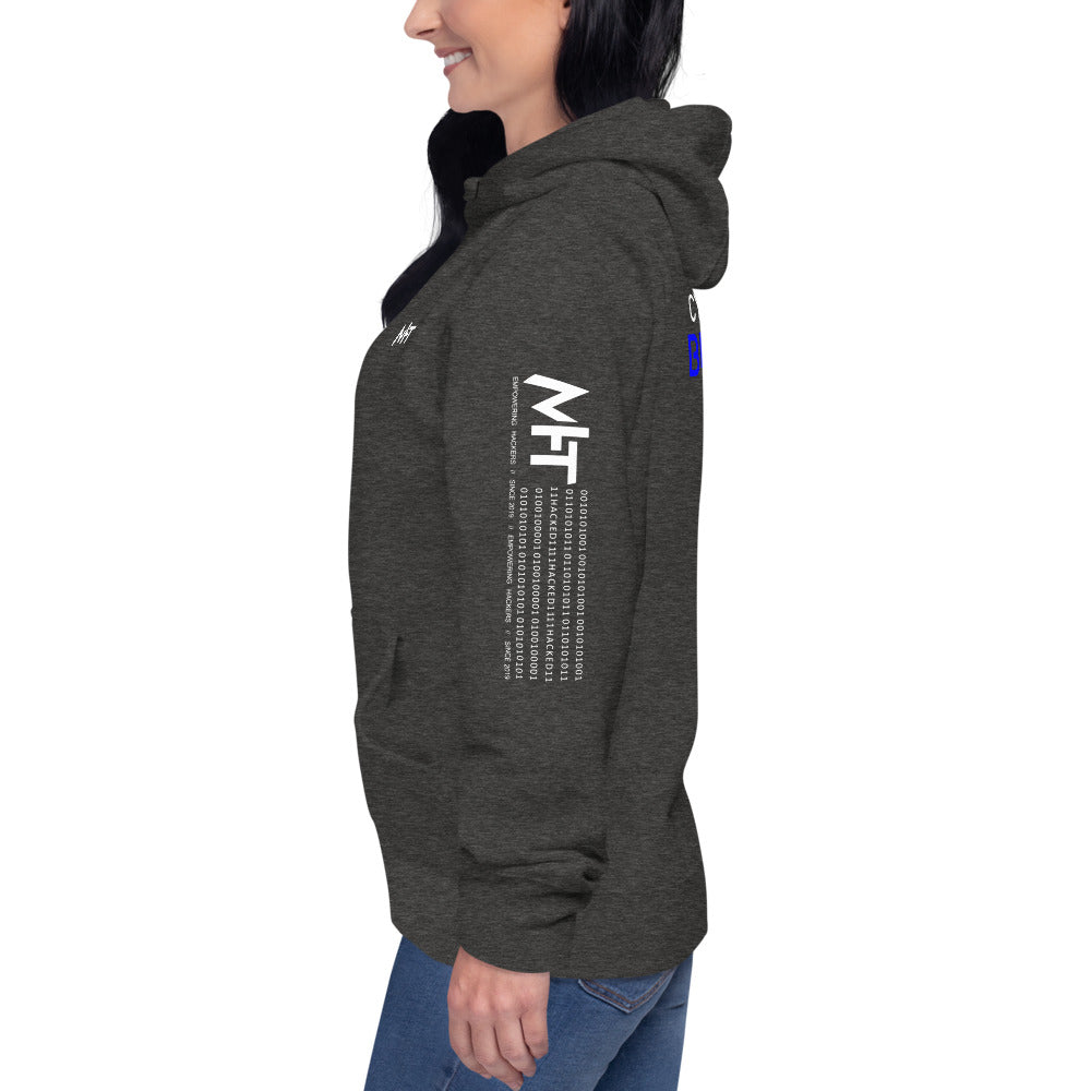 Cybersecurity Blue Team v4 - Unisex Hoodie (back print) by DarkByteGear