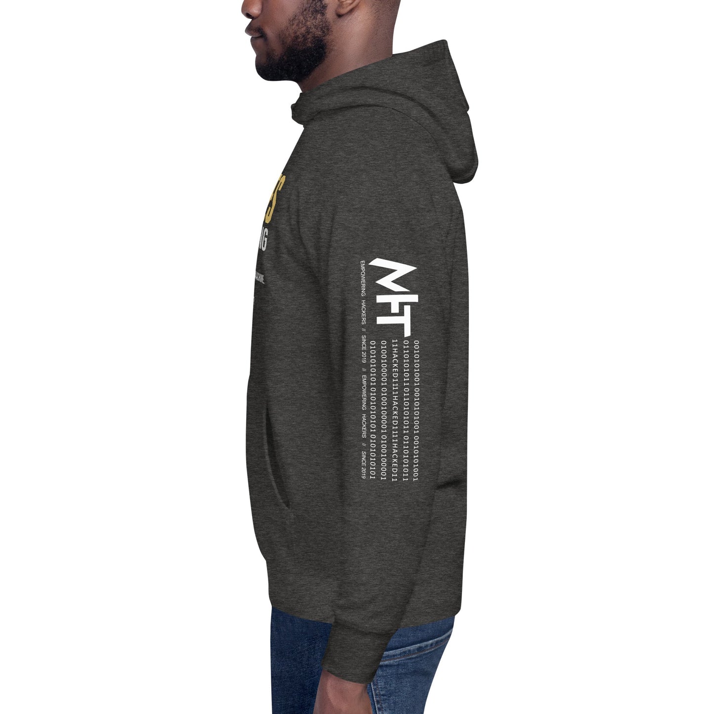 6 Stages of Debugging Yellow V Unisex Hoodie by DarkByteGear