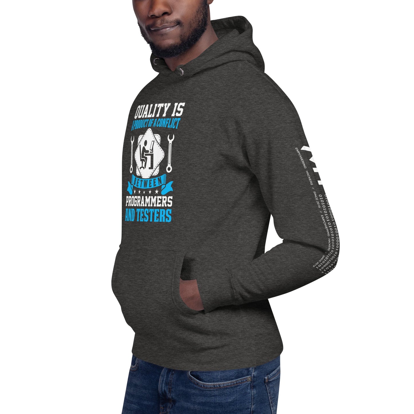 Quality is a Product of a conflict - Unisex Hoodie by DarkByteGear