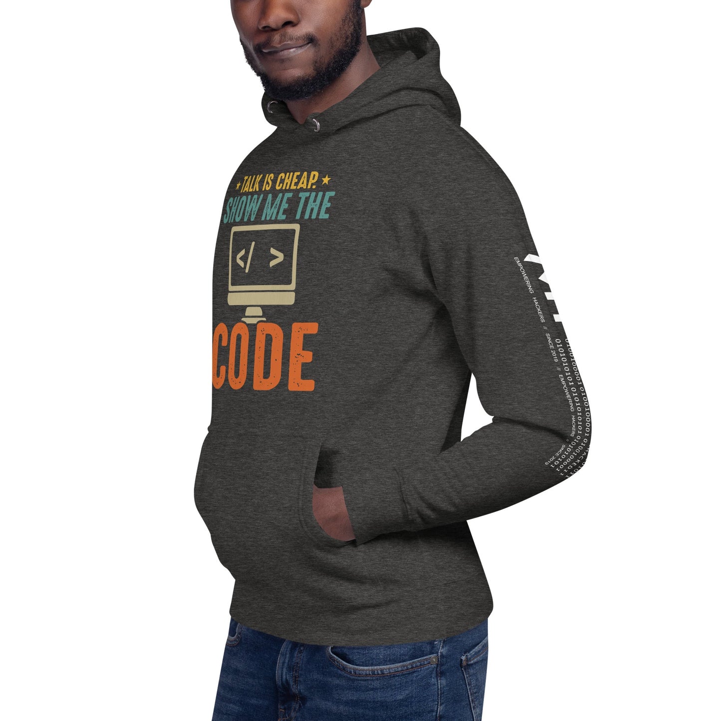 Talk is Cheap! Show me the Code - Unisex Hoodie by DarkByteGear