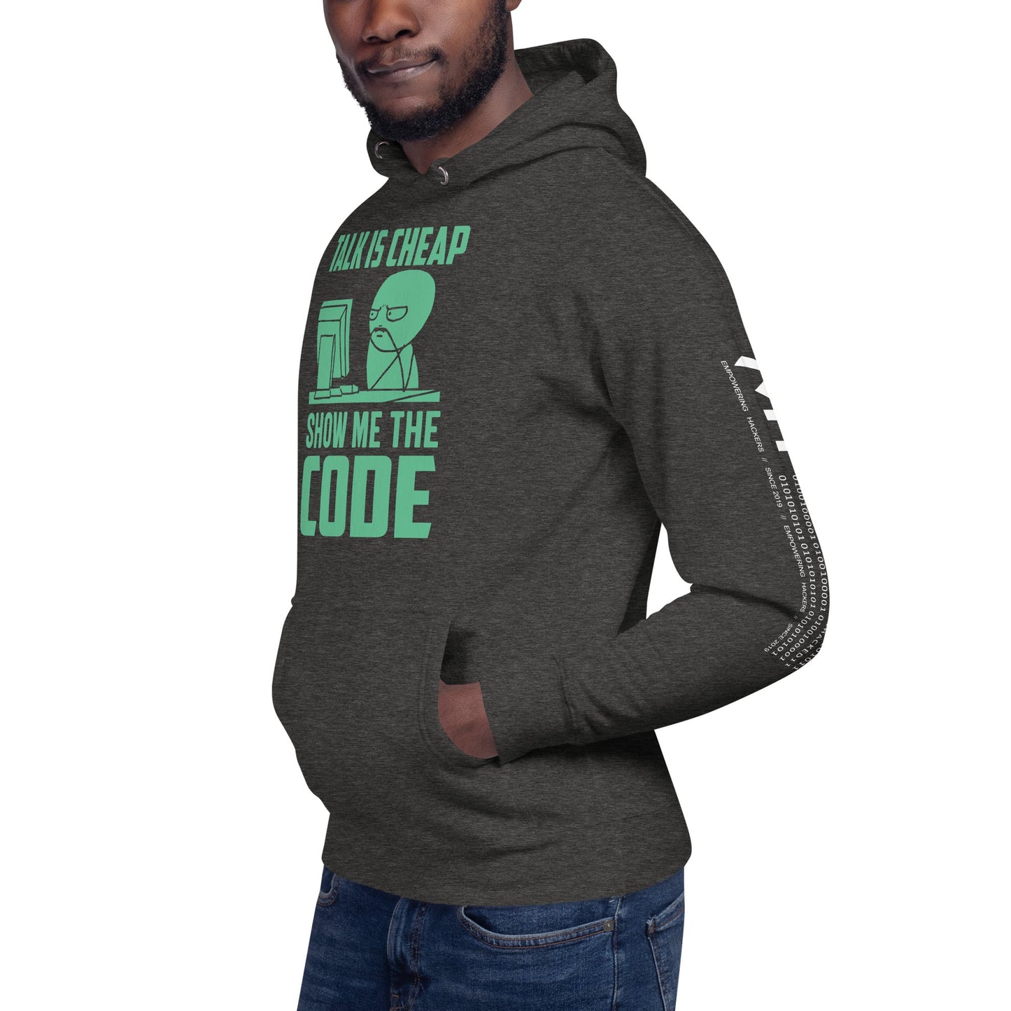 Talk is Cheap, Show me the Code V1 - Unisex Hoodie by DarkByteGear