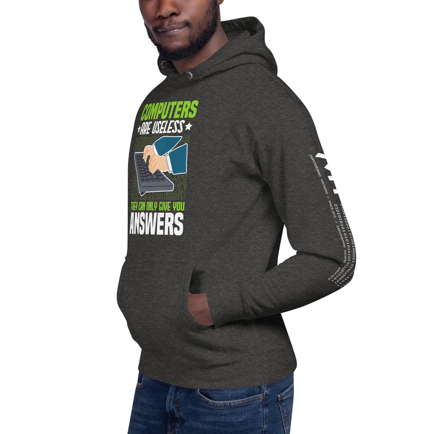 Computer are Useless, they only Give you Answers Unisex Hoodie by DarkByteGear