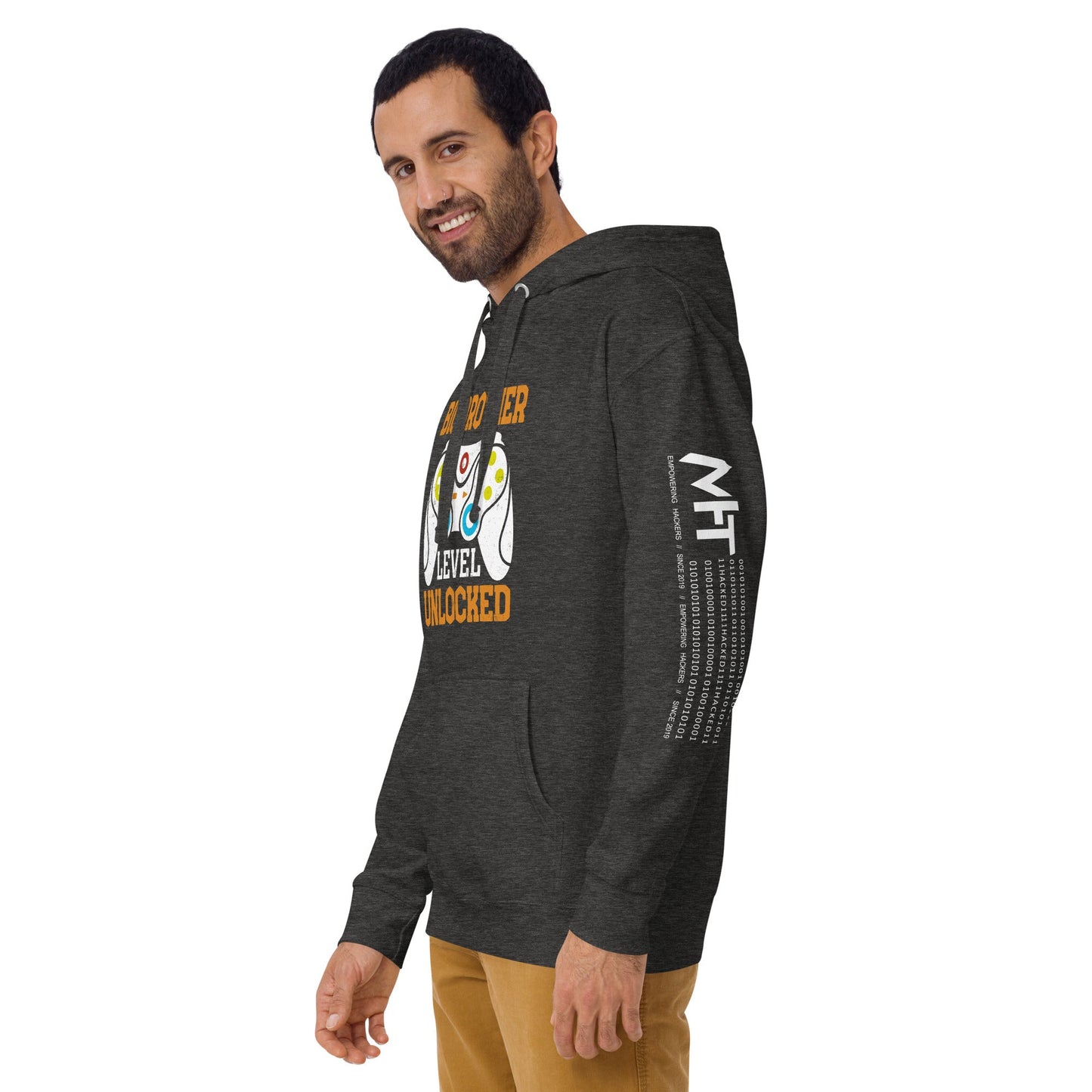 Big Brother Level Unlocked Unisex Hoodie by DarkByteGear