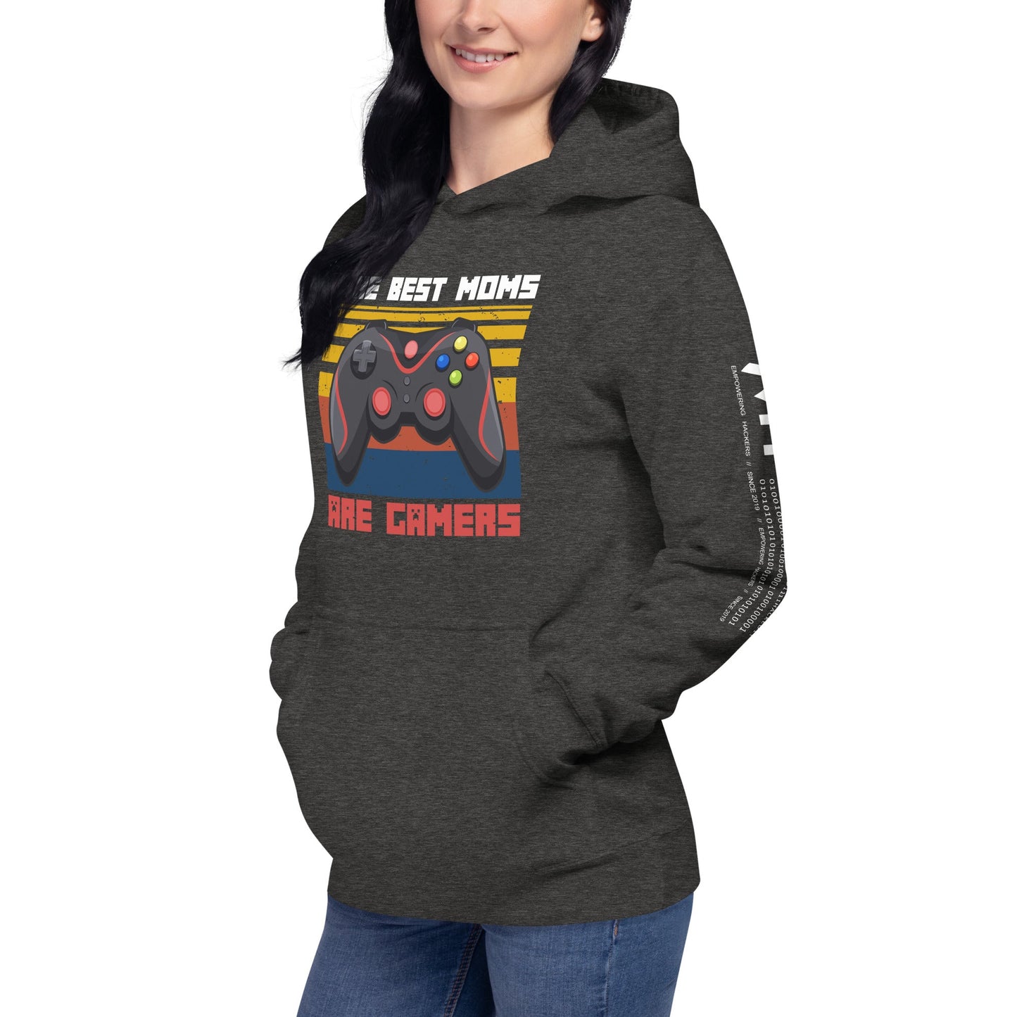 The best Moms are Gamers Unisex Hoodie by DarkByteGear