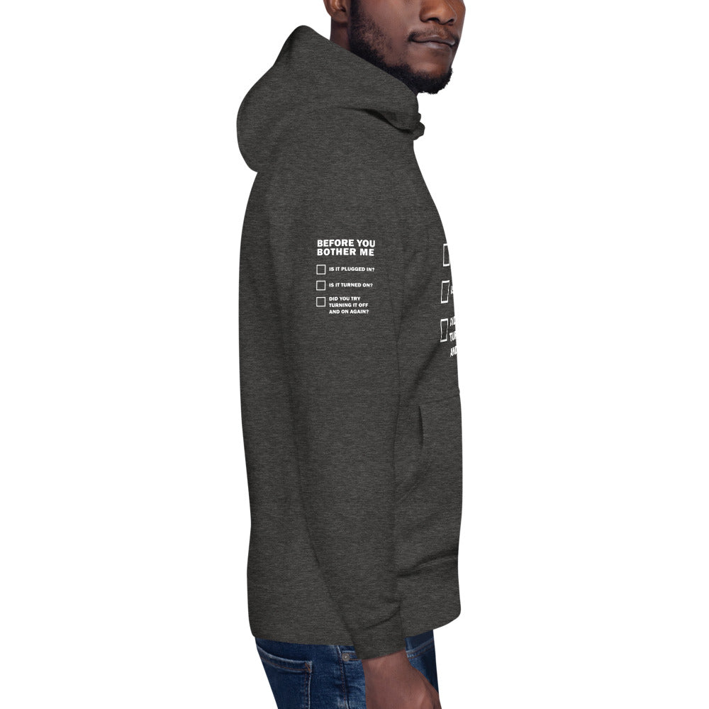 Before you bother me - Unisex Hoodie by DarkByteGear
