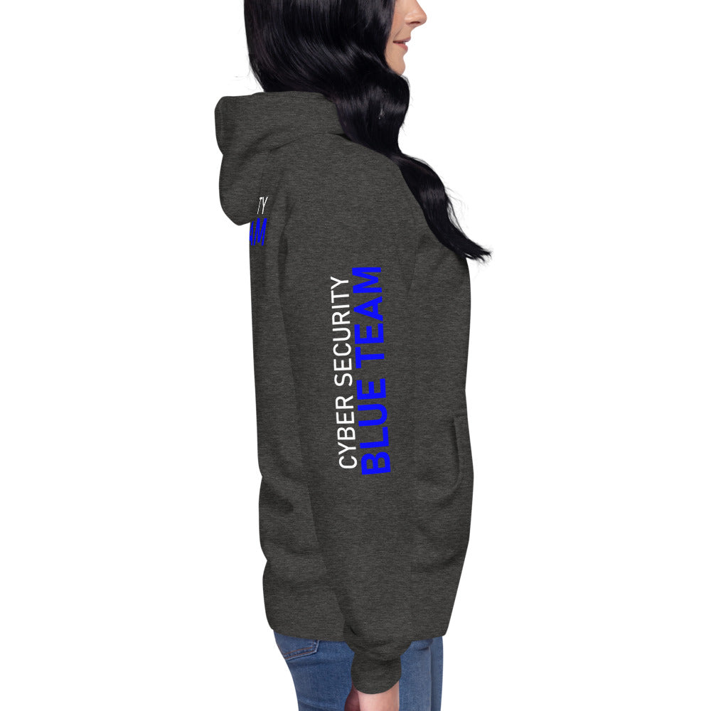 Cyber Security Blue team V4 - Unisex Hoodie (back print) by DarkByteGear